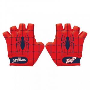 Cyklo rukavice Spiderman , Barva - Červená