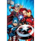 Deka Avengers Heroes , Barva - Fialová , Rozměr textilu - 100x150