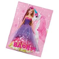 Deka Barbie a Čarovný Jednorožec , Barva - Ružová , Rozměr textilu - 130x170