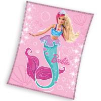 Deka Barbie Morská Panna , Barva - Ružová , Rozměr textilu - 130x170