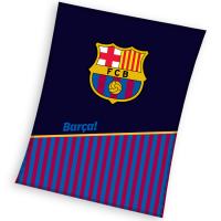 Deka FC Barcelona Half of Stripes , Barva - Modro-červená , Rozměr textilu - 150x200