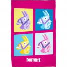 Deka Fortnite Lama , Barva - Ružová , Rozměr textilu - 100x150