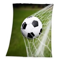 Deka Futbal , Barva - Zelená , Rozměr textilu - 130x160