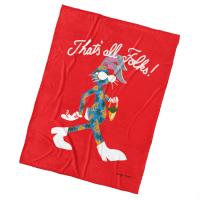 Deka Králik Bugs Bunny To Je Všetko Priatelia , Barva - Červená , Rozměr textilu - 150x200