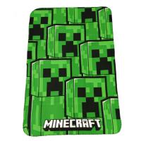 Deka Minecraft , Barva - Zelená , Rozměr textilu - 100x140