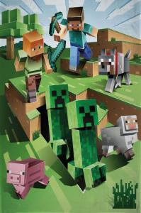 Deka Minecraft Farma , Rozměr textilu - 130x170