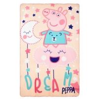 Deka Peppa Pig , Barva - Svetlo ružová , Rozměr textilu - 100x150