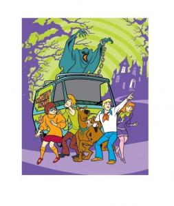 Deka Scooby Doo , Barva - Fialová