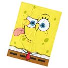 Deka Sponge Bob Emoji , Barva - Žltá , Rozměr textilu - 150x200