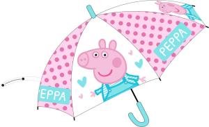 Dáždnik PEPPA PIG bodky , Barva - Růžovo-modrá