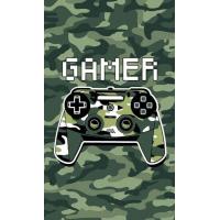 Uterák Gamer Army , Barva - Zelená , Rozměr textilu - 30x50