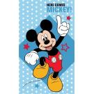 Uterák Mickey hviezdičky , Barva - Modrá , Rozměr textilu - 30x50