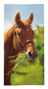 osuška Kôň , Barva - Zelená , Rozměr textilu - 70x140