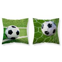 Obliečka na vankúšik Futbalová lopta micro , Barva - Zelená , Rozměr textilu - 40x40