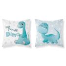Obliečka na vankúšik Malý Dino , Barva - Bielo-zelená , Rozměr textilu - 40x40