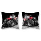 Obliečka na vankúšik Traktor red , Barva - Čierna , Rozměr textilu - 40x40