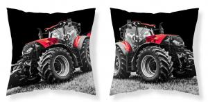 Obliečka na vankúšik Traktor red , Barva - Čierna , Rozměr textilu - 40x40