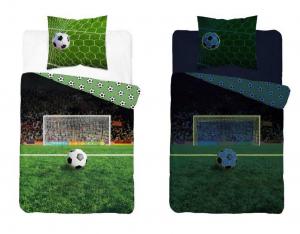 Povlečení Fotbal svítící , Barva - Zelená , Rozměr textilu - 140x200
