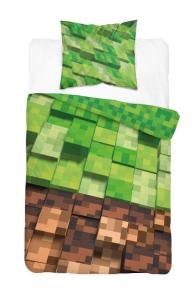 Obliečky Kocky 3D , Barva - Zelená , Rozměr textilu - 140x200