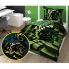 Obliečky Tunel 3D svietiace , Barva - Zelená , Rozměr textilu - 140x200