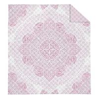 Prikrývka na posteľ Mandala rosé , Barva - Svetlo ružová , Rozměr textilu - 220x240