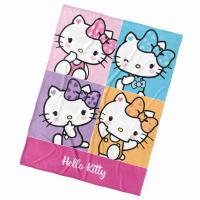 Deka Hello Kitty Portréty , Barva - Barevná , Rozměr textilu - 130x170