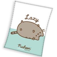 Deka Mačička Pusheen Lazy Cat , Barva - Barevná , Rozměr textilu - 130x170