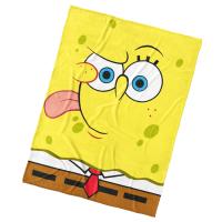 Deka Sponge Bob Emoji , Barva - Žltá , Rozměr textilu - 150x200