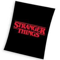 Deka Stranger Things Black , Barva - Čierna , Rozměr textilu - 130x170