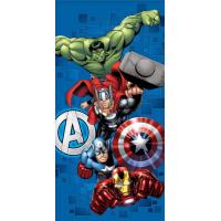 Osuška Avengers Útočí , Barva - Modrá , Rozměr textilu - 70x140