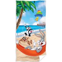 Osuška Bugs Bunny Lážo Plážo , Barva - Barevná , Rozměr textilu - 70x140