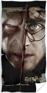 Osuška Harry Potter Dvojitá tvár , Barva - Antracitová , Rozměr textilu - 70x140