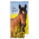 Osuška Kůň Hnědák Free Spirit , Barva - Barevná , Rozměr textilu - 70x140