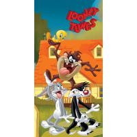 Osuška Looney Tunes Tazova Show , Barva - Barevná , Rozměr textilu - 70x140