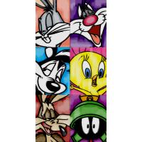 Osuška Looney Tunes Trhliaci , Barva - Barevná , Rozměr textilu - 70x140