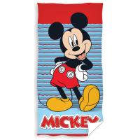 osuška Mickey Mouse Vždy s úsmevom , Barva - Modro-červená , Rozměr textilu - 70x140