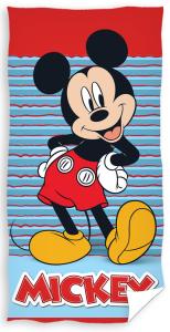 osuška Mickey Mouse Vždy s úsmevom , Barva - Modro-červená , Rozměr textilu - 70x140