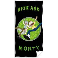 Osuška Rick and Morty Skok do tretej Dimenzie , Barva - Černo-zelená , Rozměr textilu - 70x140