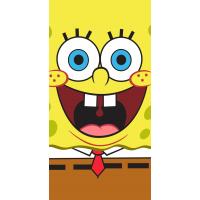 Osuška Sponge Bob Face , Barva - Žltá , Rozměr textilu - 70x140