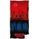Osuška Stranger Things , Barva - Červeno-modrá , Rozměr textilu - 70x140