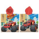 Pončo Plamínek a Čtyřkoláci Monster Truck , Barva - Modro-červená , Rozměr textilu - 55x110