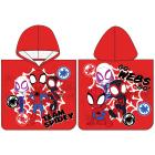 pončo Spidey Tým Malých Hrdinů , Barva - Červená