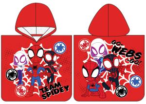 pončo Spidey Tým Malých Hrdinů , Barva - Červená