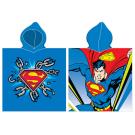 Pončo Superman Muž z Ocele , Barva - Modrá , Rozměr textilu - 55x110