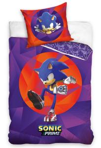 Dětské povlečení Ježek Sonic Prime , Barva - Fialová , Rozměr textilu - 140x200