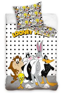 Obliečky Kamaráti z Looney Tunes , Barva - Biela , Rozměr textilu - 140x200