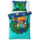 Dětské povlečení Minecraft Alex a Steve , Barva - Barevná , Rozměr textilu - 140x200