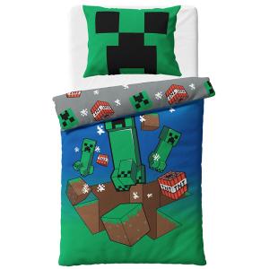 Dětské povlečení Minecraft Creeper Explode , Barva - Barevná , Rozměr textilu - 140x200