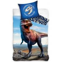 Obliečky Nesmrteľný T-Rex , Barva - Modrá , Rozměr textilu - 140x200