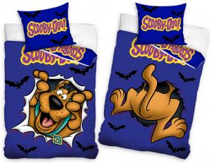 Obliečky Scooby Doo Kuk! , Rozměr textilu - 140x200 , Barva - Tmavo modrá